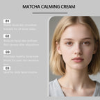 Matcha extract face cream: Nourishes dry skin, smooth texture,